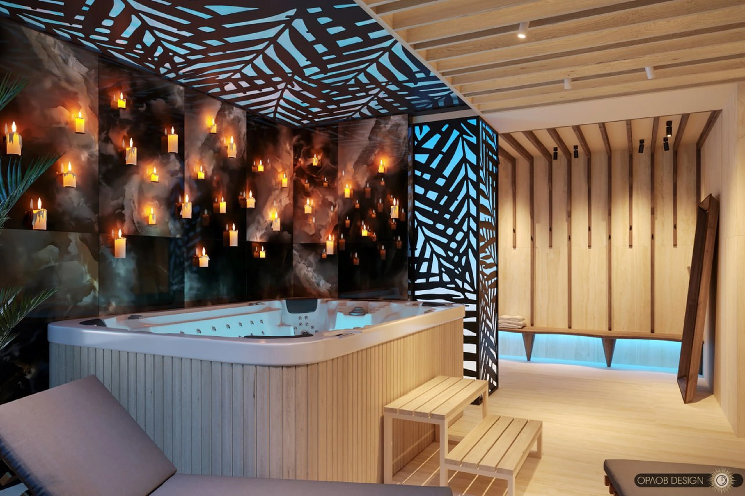 SPA-пространство с подсветкой · ракурс 09